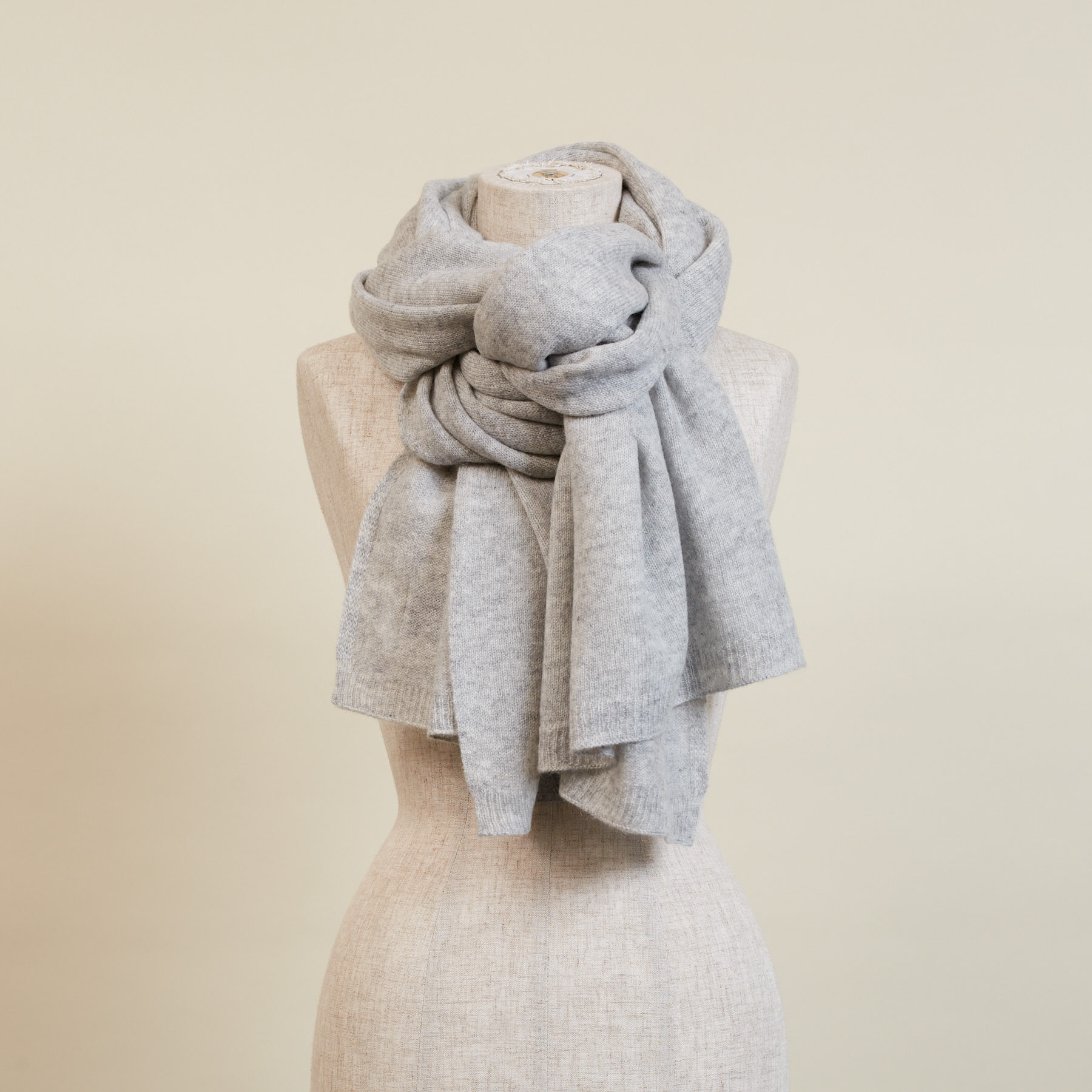 カシミヤブレンドニットストール(cashmere blend scarf) 